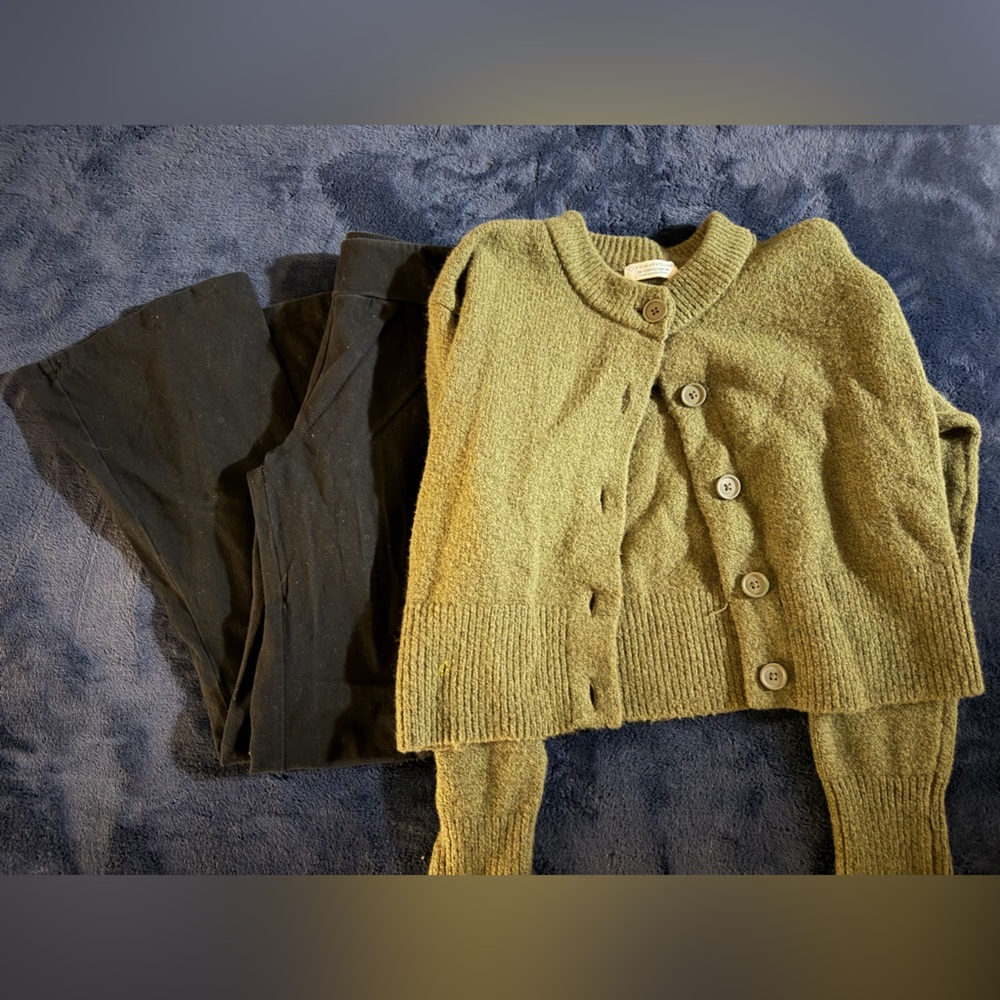 Primark Olive Button-Up Girls Cardigan